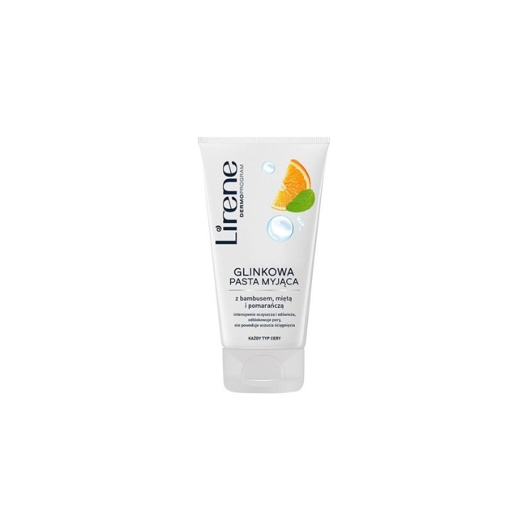Lirene Clay Reinigungspaste Bambus, Minze und Orange 150 ml