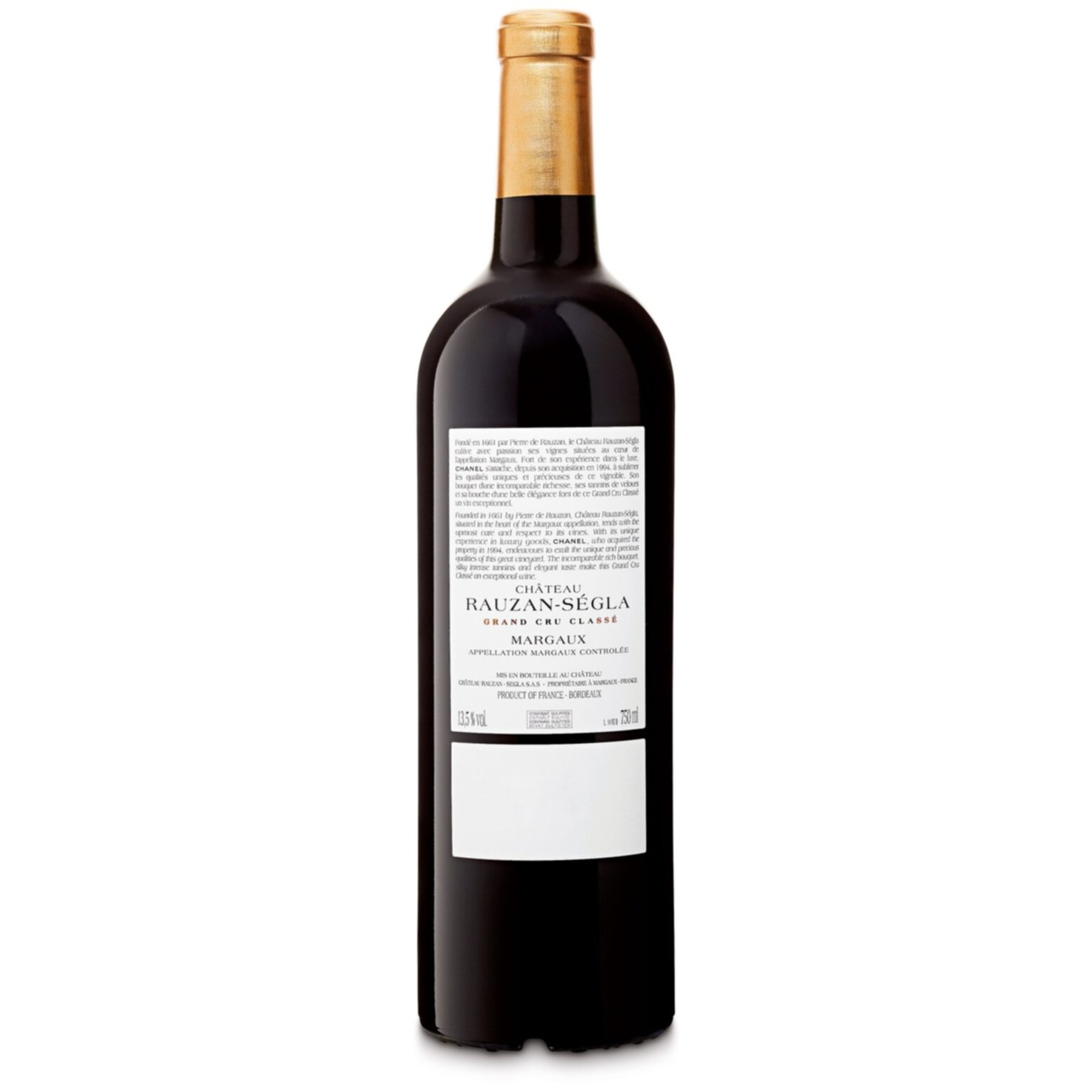 Château Rauzan-Ségla Margaux AC 2ème Cru Classé -75cl