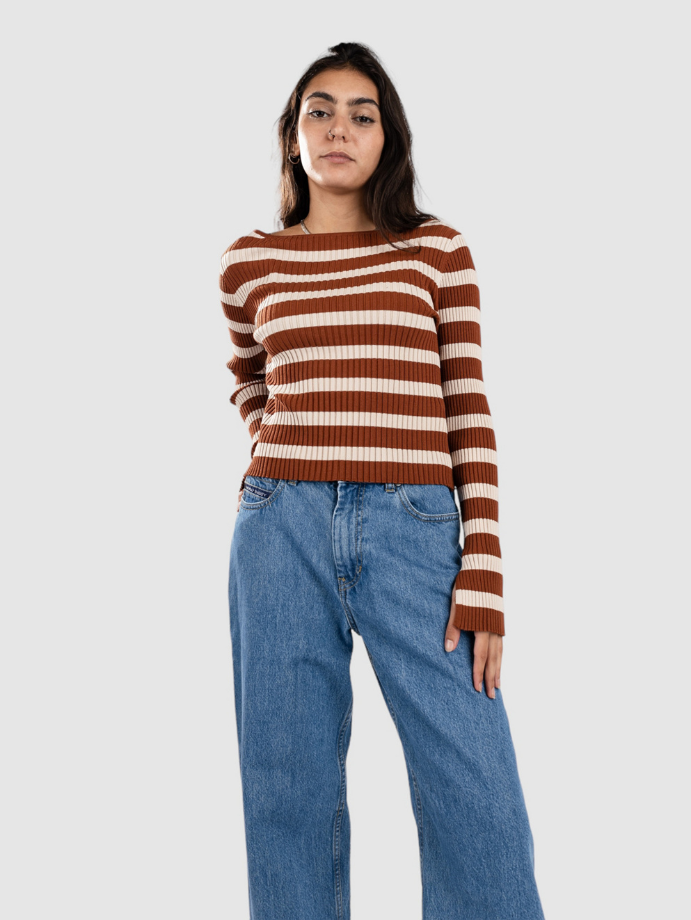 24 Colours 41148B Long Sleeve T-Shirt brown