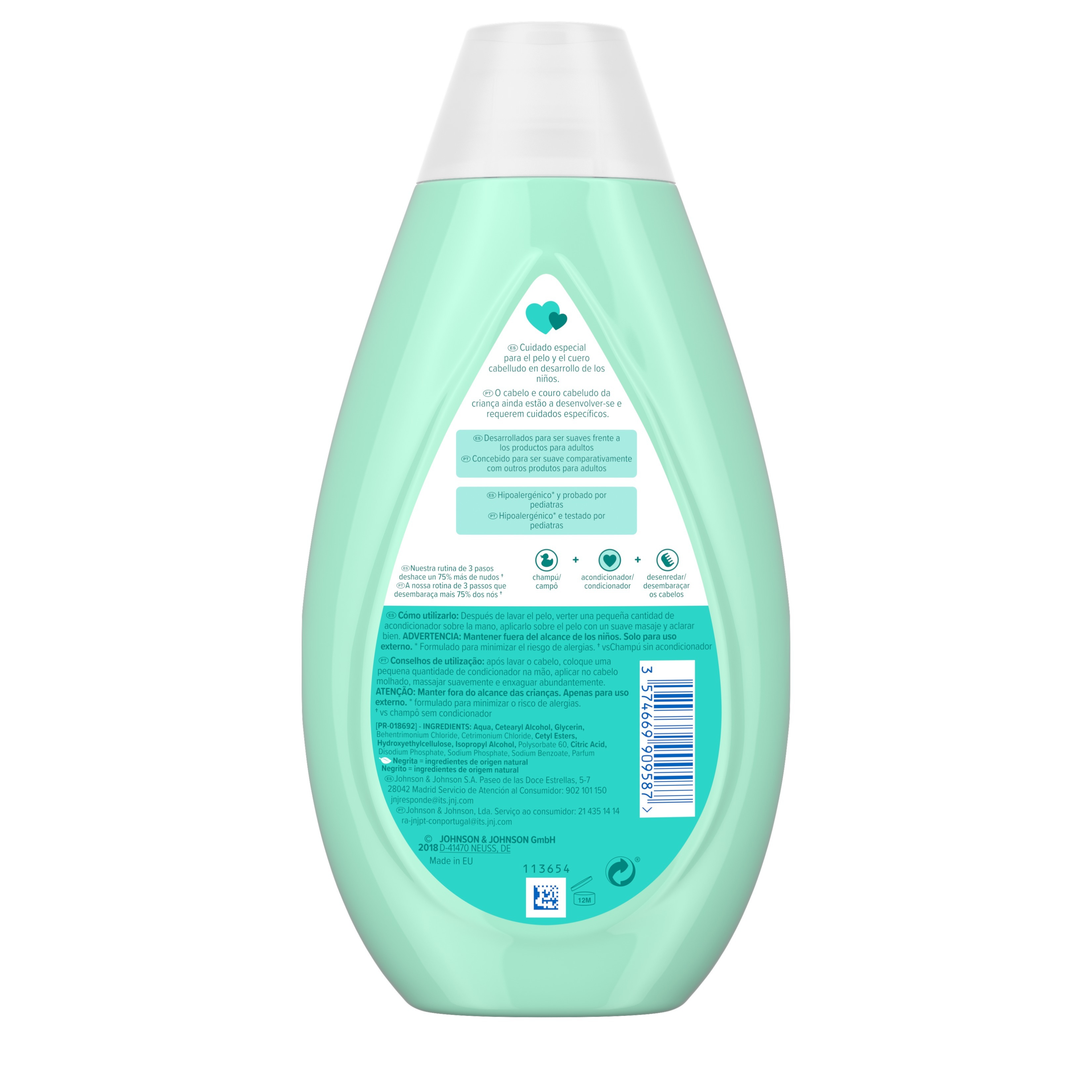 CONDICIONADOR JOHNSON'S BABY PENTEIA FÁCIL 500ML