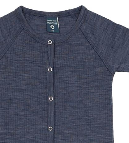 Smallstuff Schlafanzug - Wolle - Denim Melange