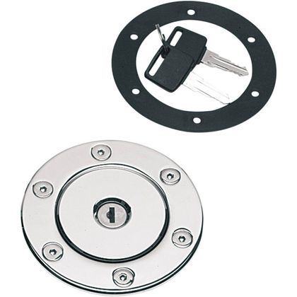 Bouchon de réservoir Drag Specialties Aero gas diamètre 95 mm Universel - Gris