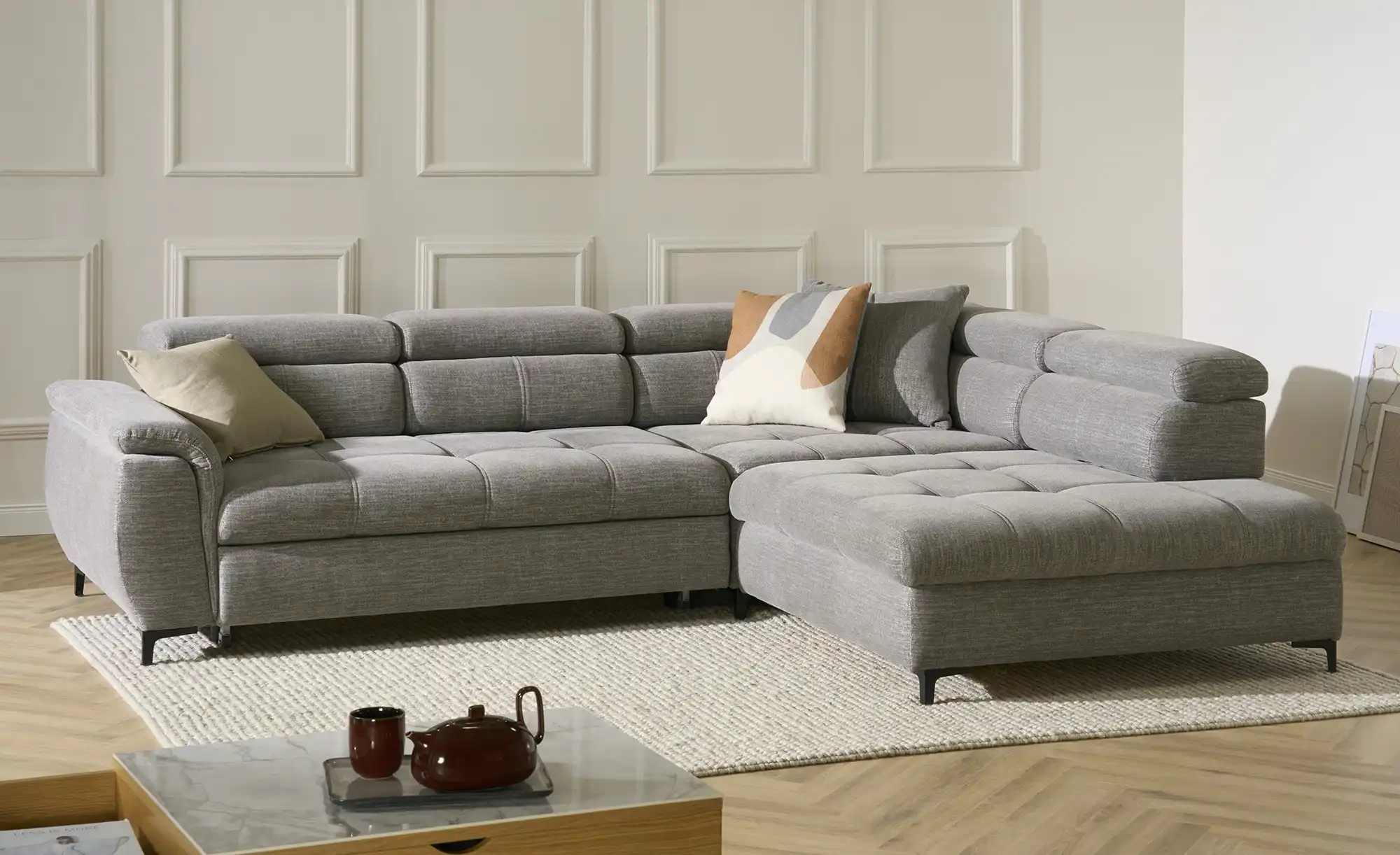switch Ecksofa aus Flachgewebe Denvo