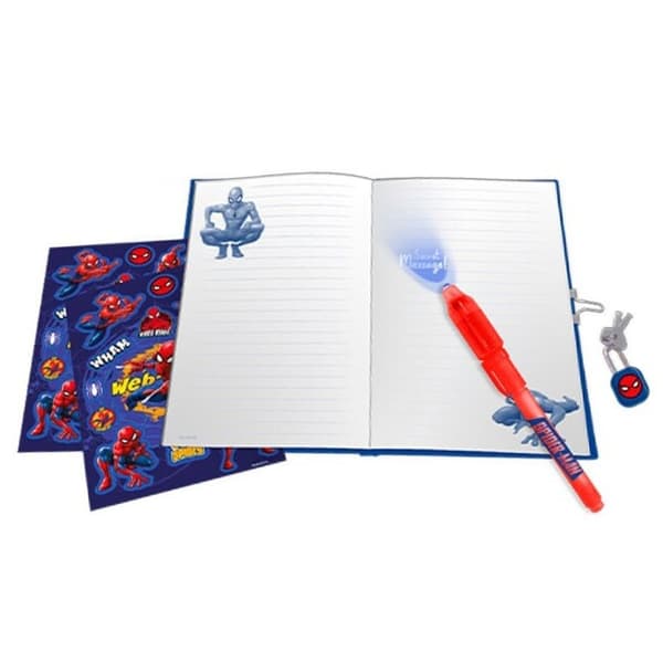 Spiderman Web-Slinger dagbok + set med magisk penna
