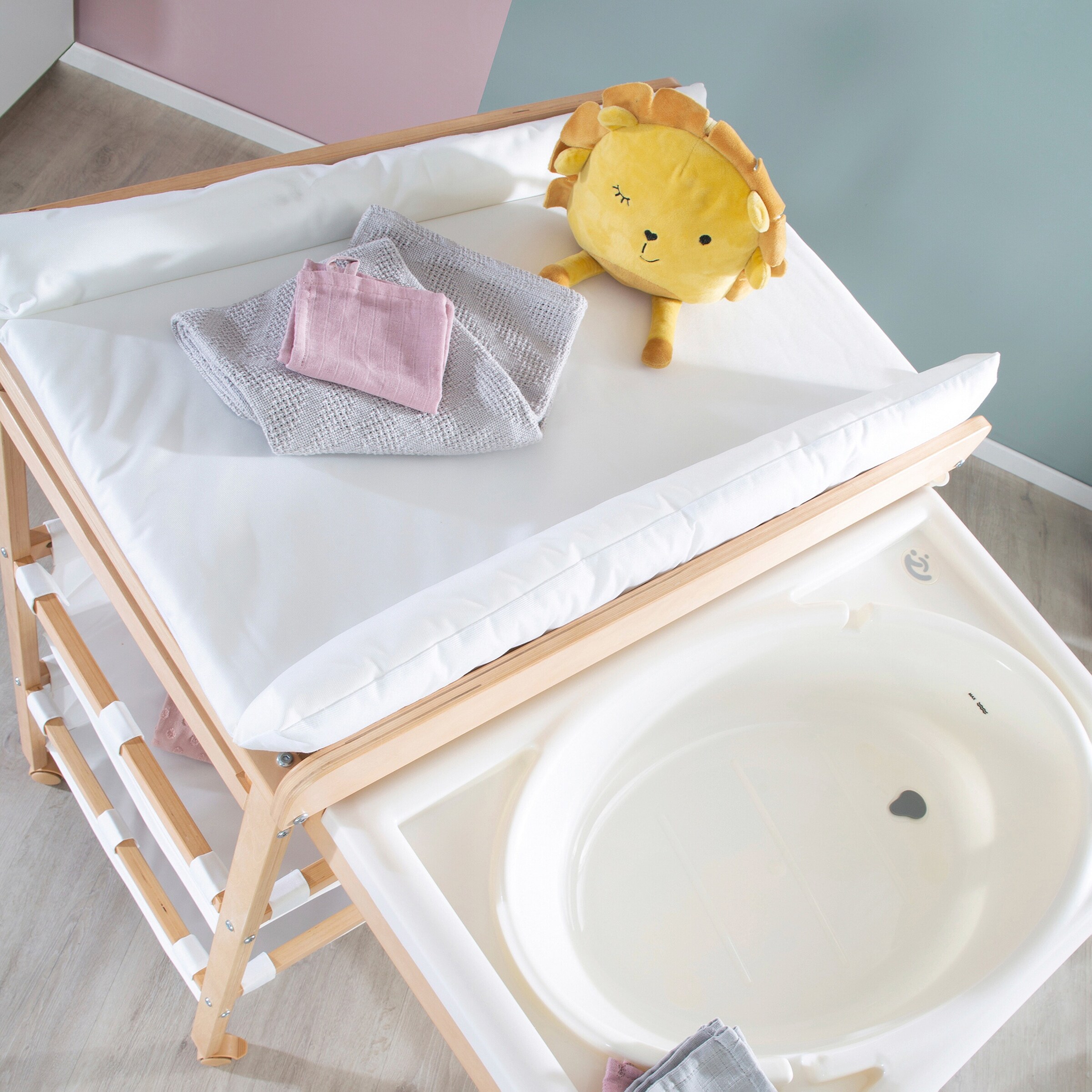 roba Bade- und Wickelkombination Baby Pool ausziehbar