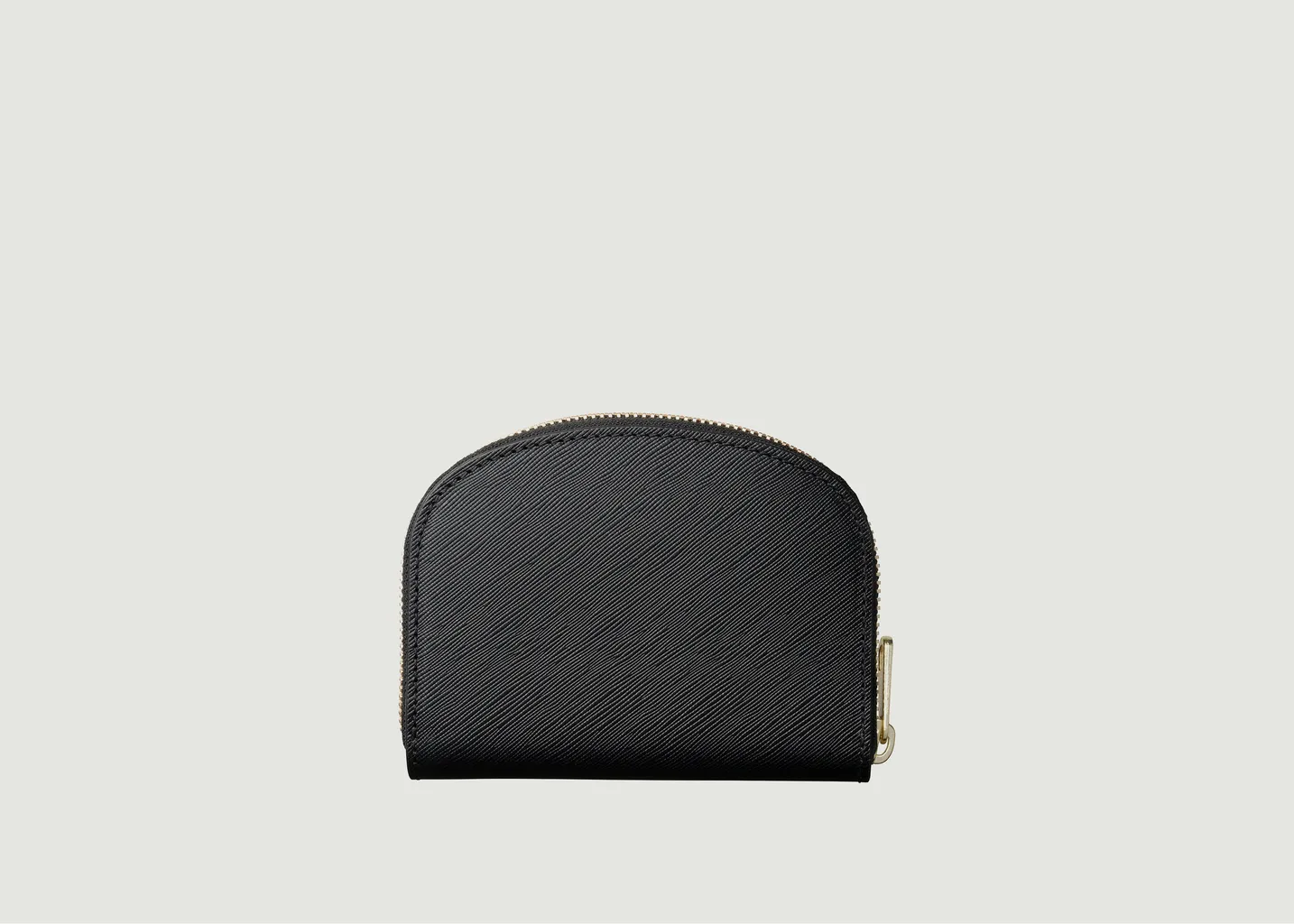 Porte-monnaie Compact Demi Lune en cuir de veau embossé A.P.C.