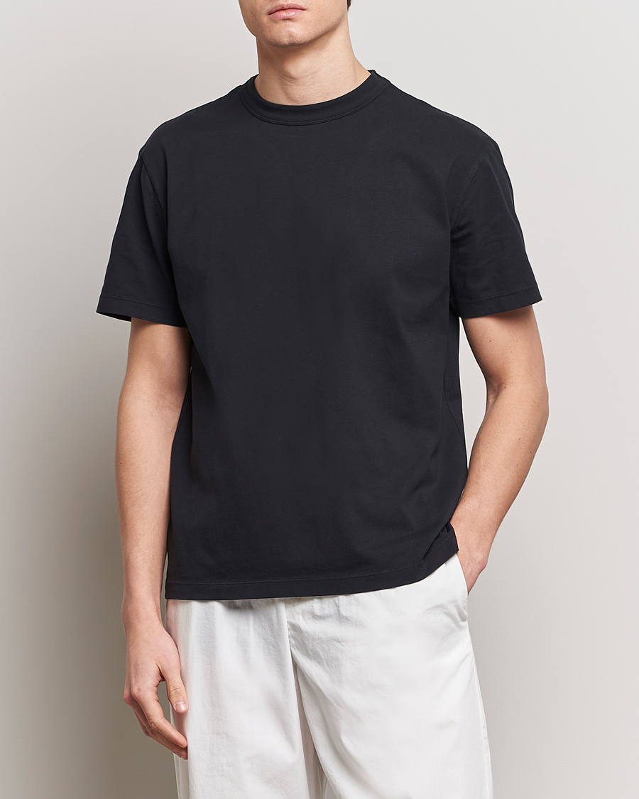 Tekla Organic Cotton Sleeping T-Shirt Black