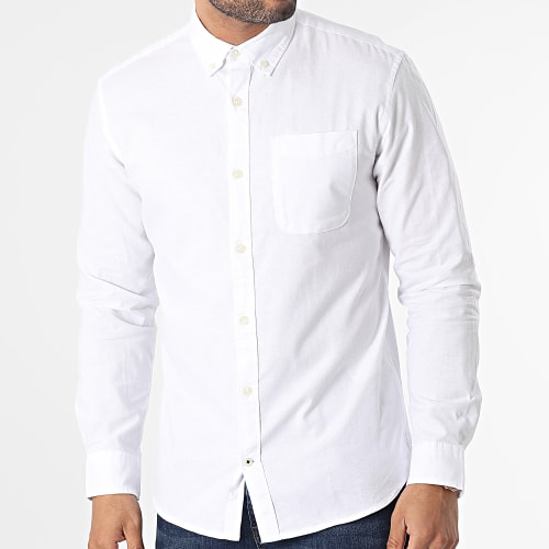 Chemise Manches Longues Oxford 12182486 Blanc