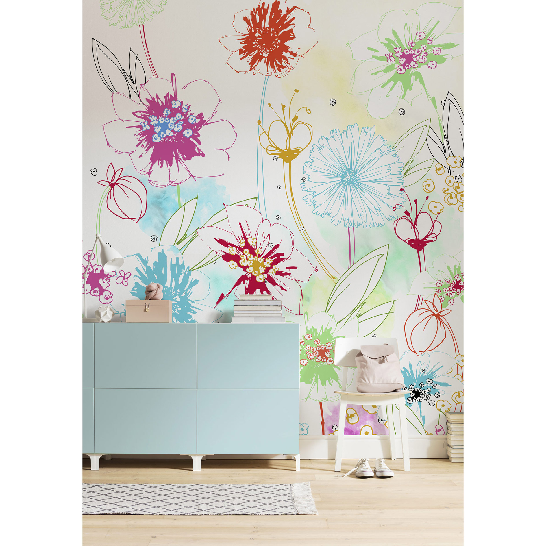 Vlies-Fototapete JOYFUL - bunt - 200x250 cm