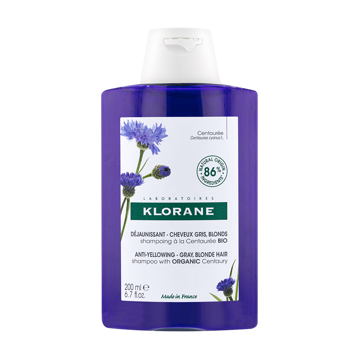 Klorane Kornblumen Bio Shampoo 200 ml