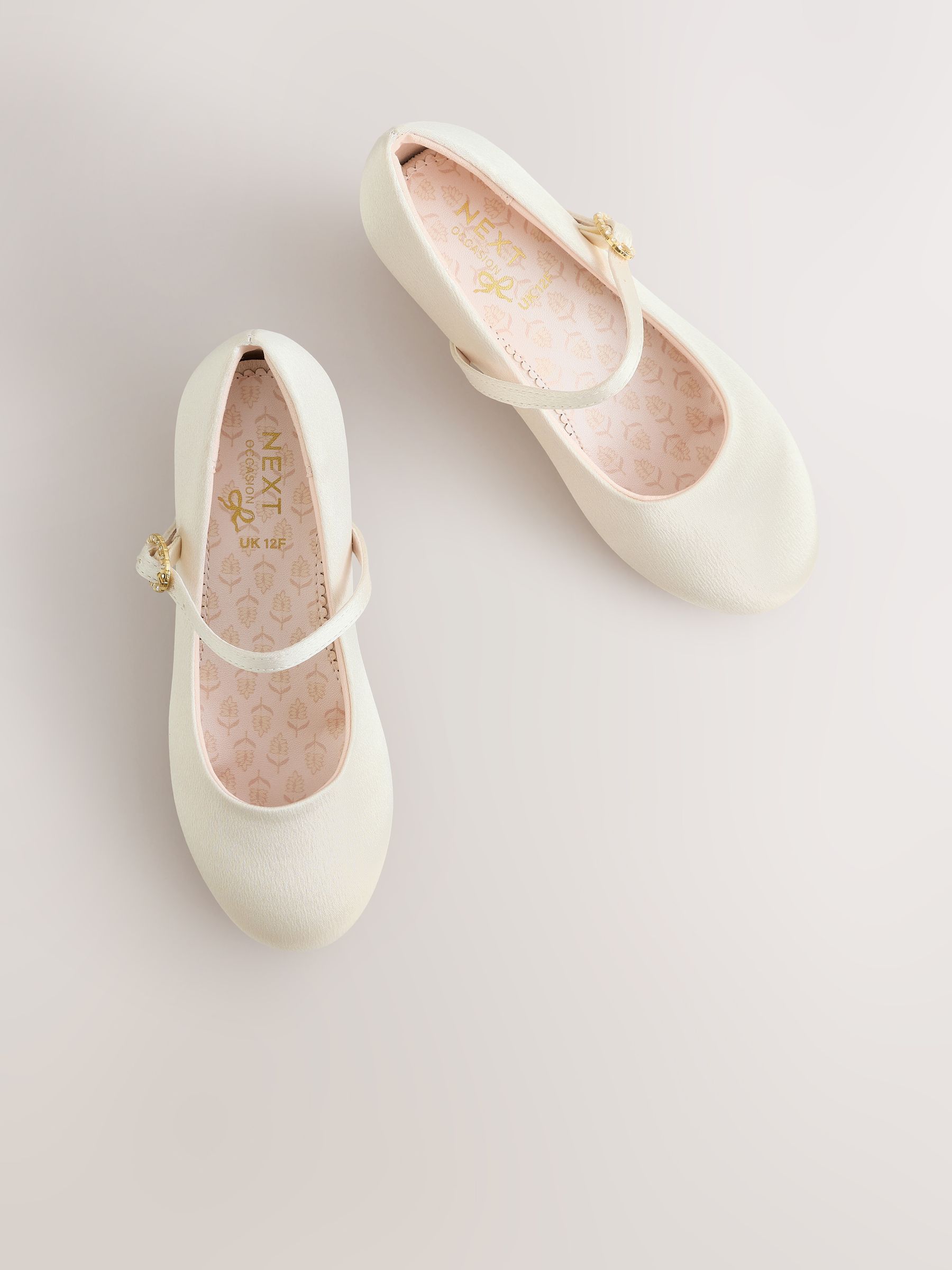 Ivoor - Stain Resistant Satin Mary Jane Flower Girl Heeled Shoes
