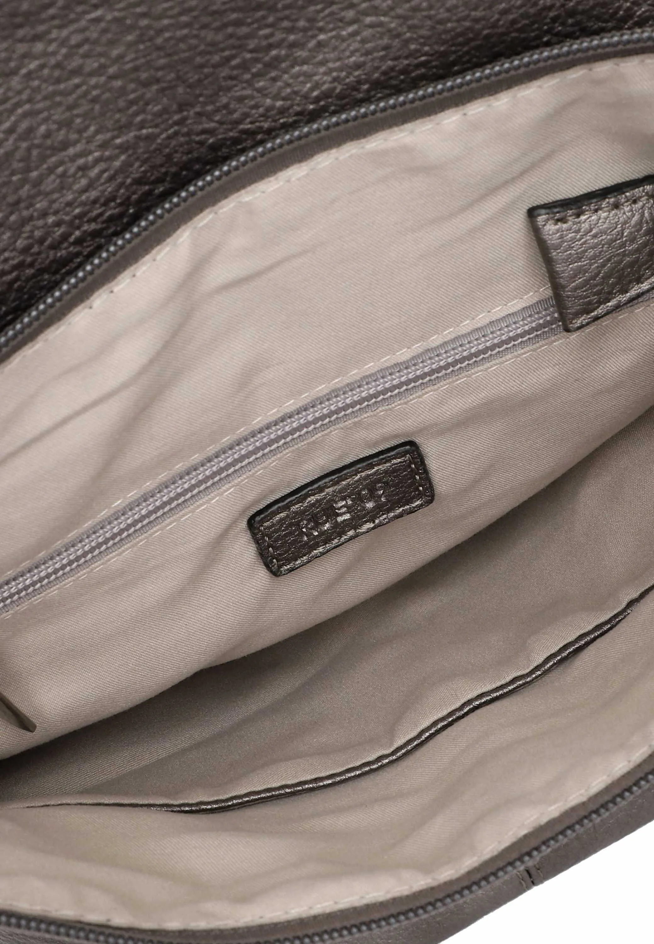 RUE68 Rucksack Altsilber Lederimitat