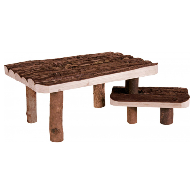 Trixie Unterstand mit Treppe aus Naturholz 37x17x28cm