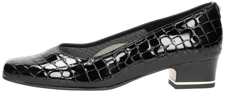 Ara Graz Cocco-Lack zwart croco lak