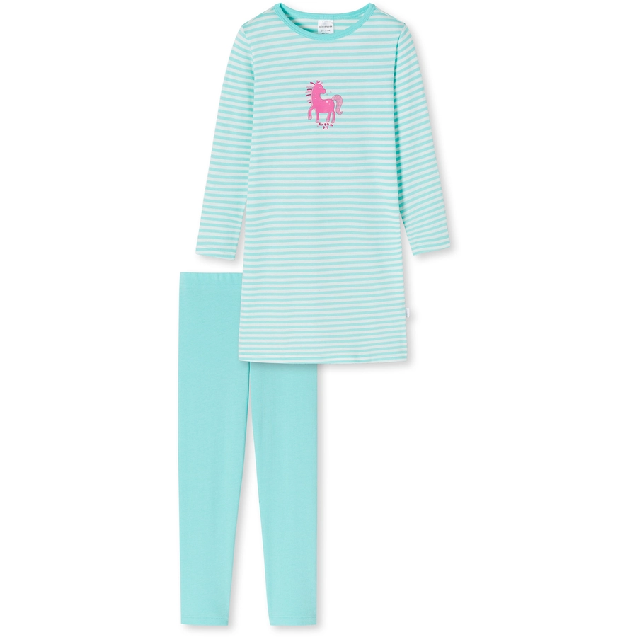Schiesser Pyjama Pony World türkis