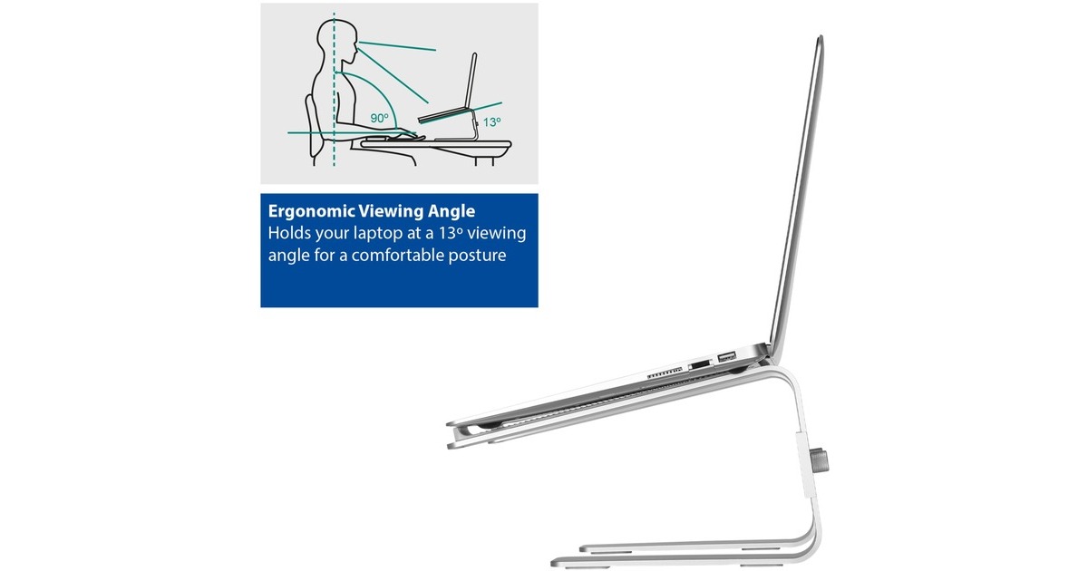 ACT ConnectivityLaptopstandaard aluminium  (Aluminium)