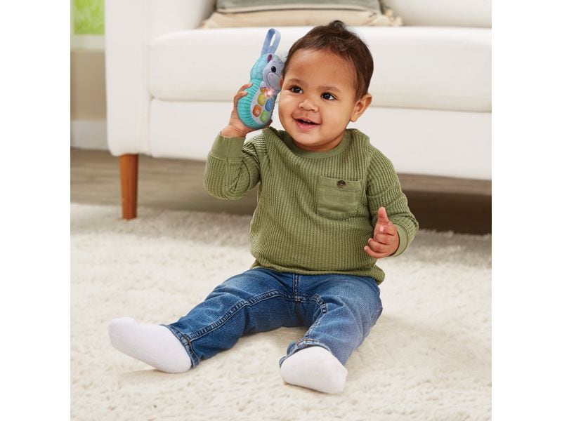 Vtech Beschäftigungsspielzeug Hippo-Handy -DE- Kinderfreundliches Spieltelefon in Nilpferd-Optik