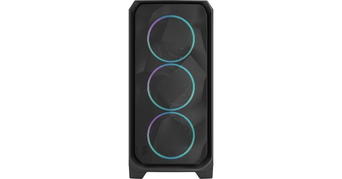 Fractal DesignMeshify 3 XL RGB big tower behuizing  (Zwart | 2x USB-A | 1x USB-C | RGB | Tempered Glass)