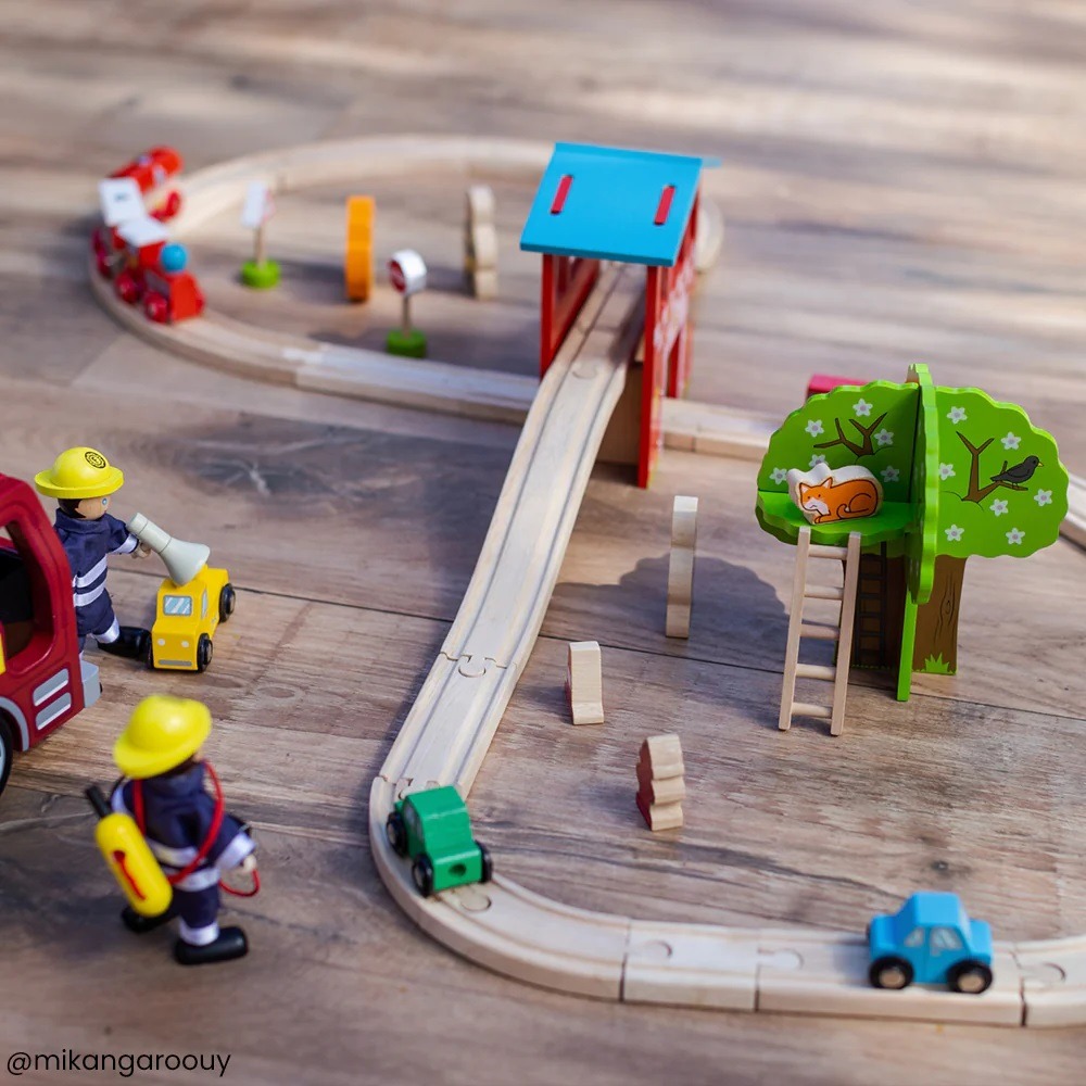 Circuit de train caserne de pompiers
