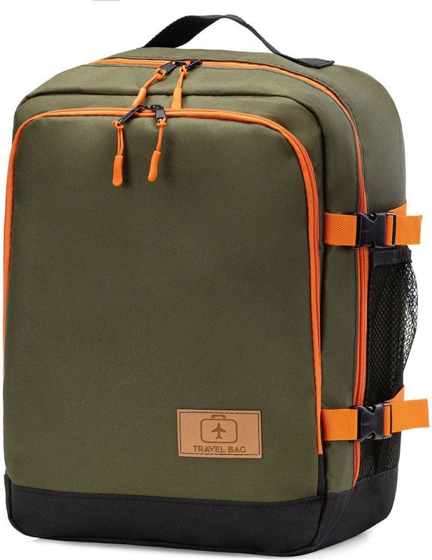 FEROCITY - Handbagage Koffer - Groen - Multifunctionele Rugzak - 40x30x20 cm - Polyester