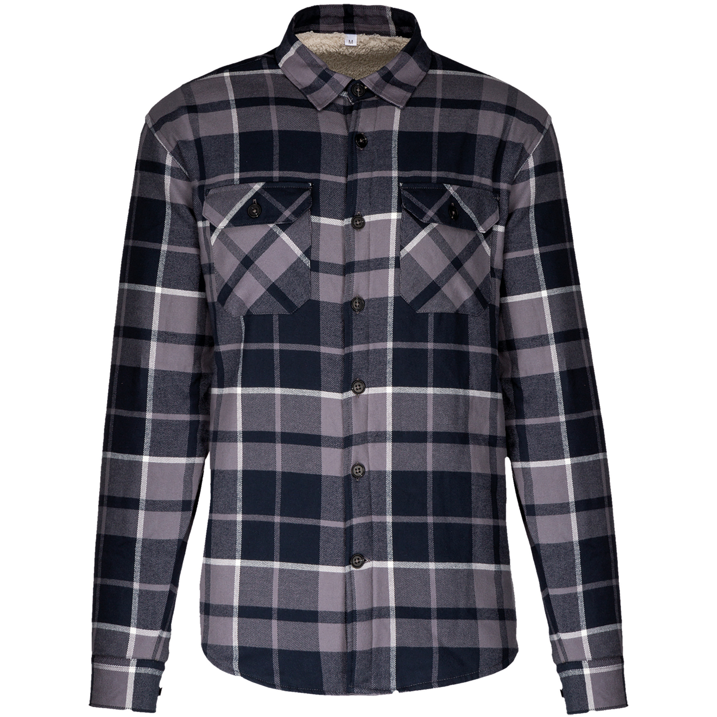 Kariban K579 - Surchemise à carreaux doublée sherpa