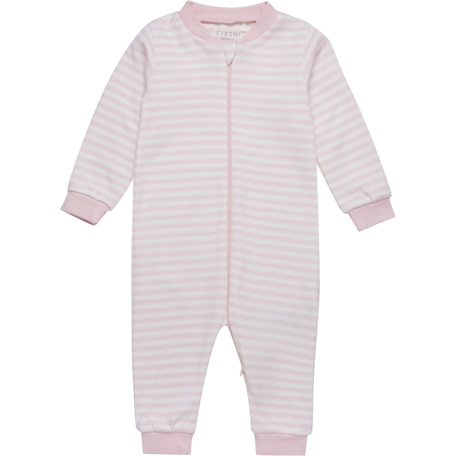 FIXONI Strampler Light Rose Stripe