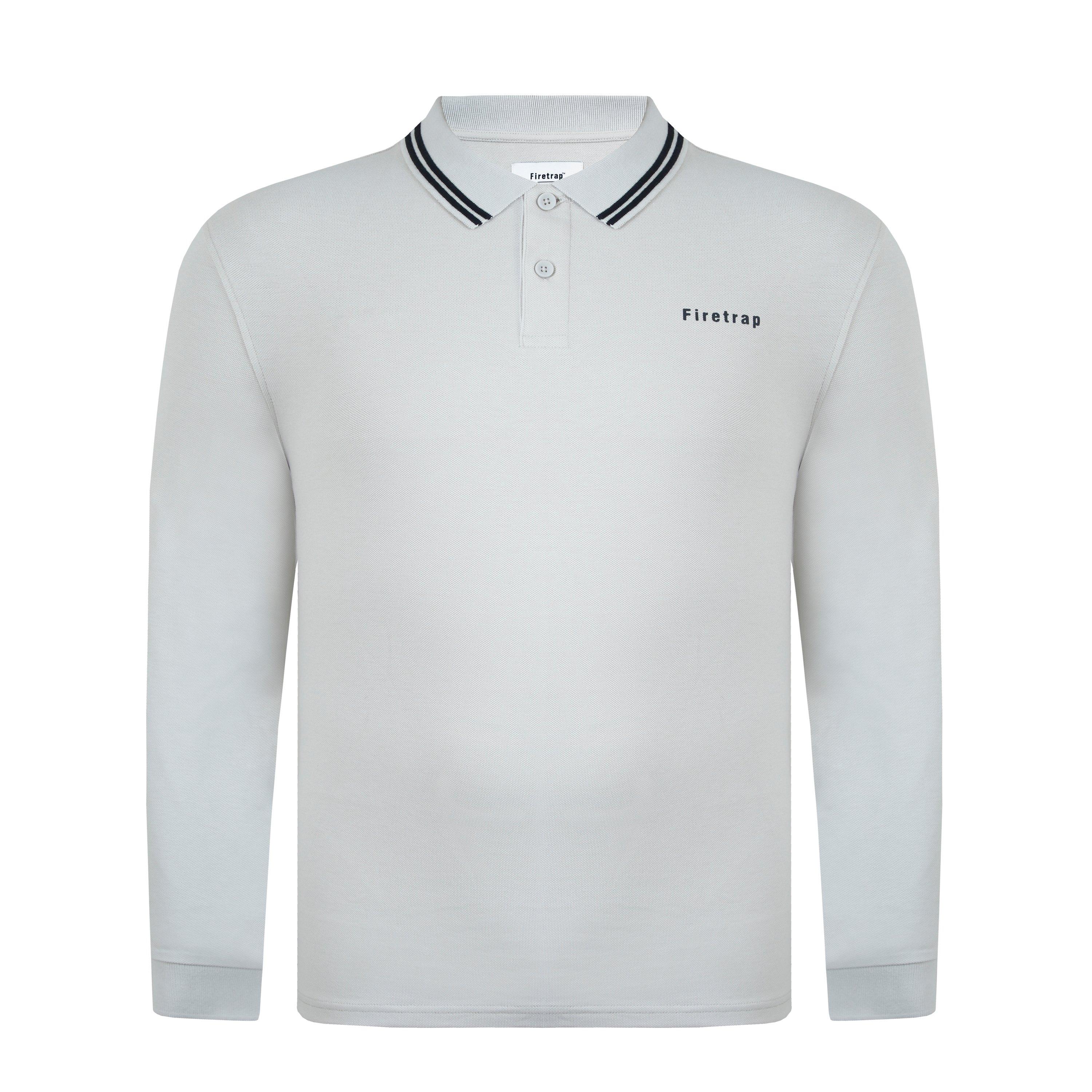 Firetrap Lazer Long Sleeve Polo Mens