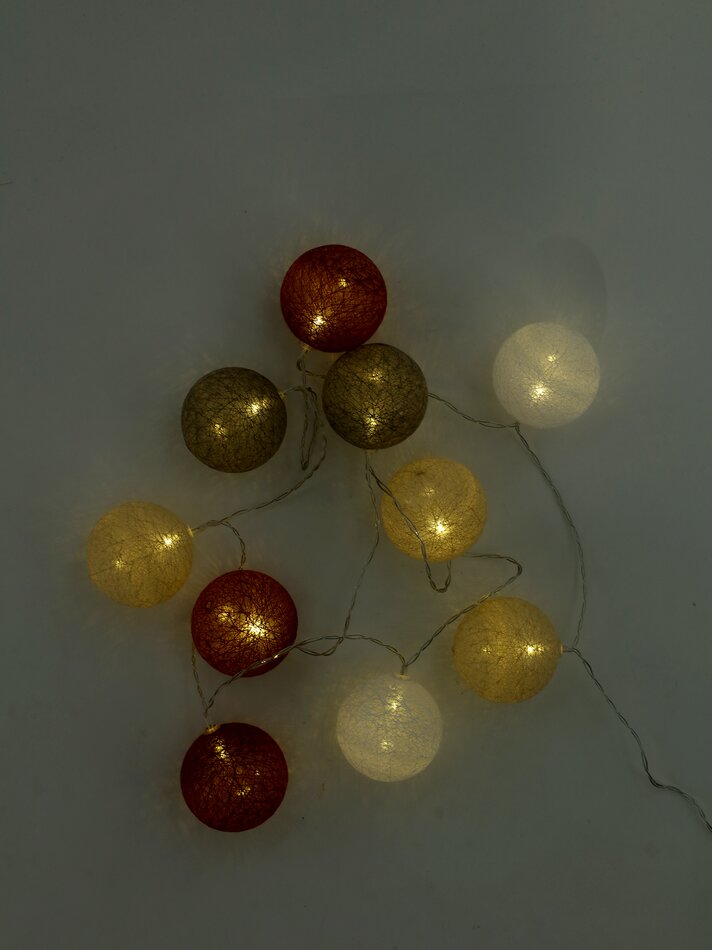 Cordão de luzes LED com 10 LEDs - Marrom