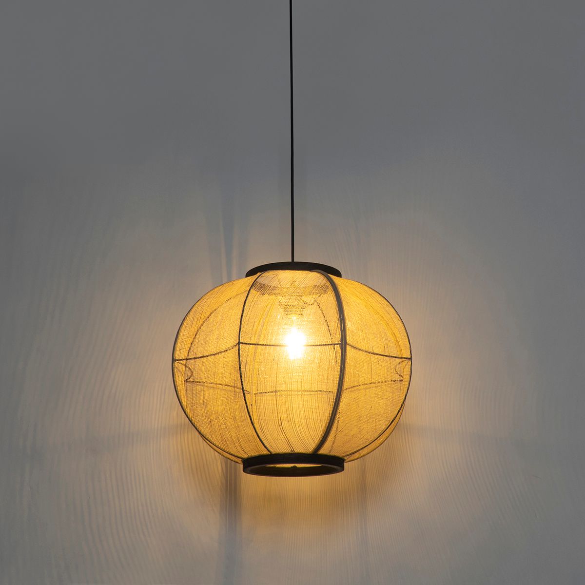 Smart hanglamp bruin 48 cm incl. Wifi G95 - Rob