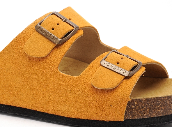 Plakton mules et sabots plats femme cp beta orange