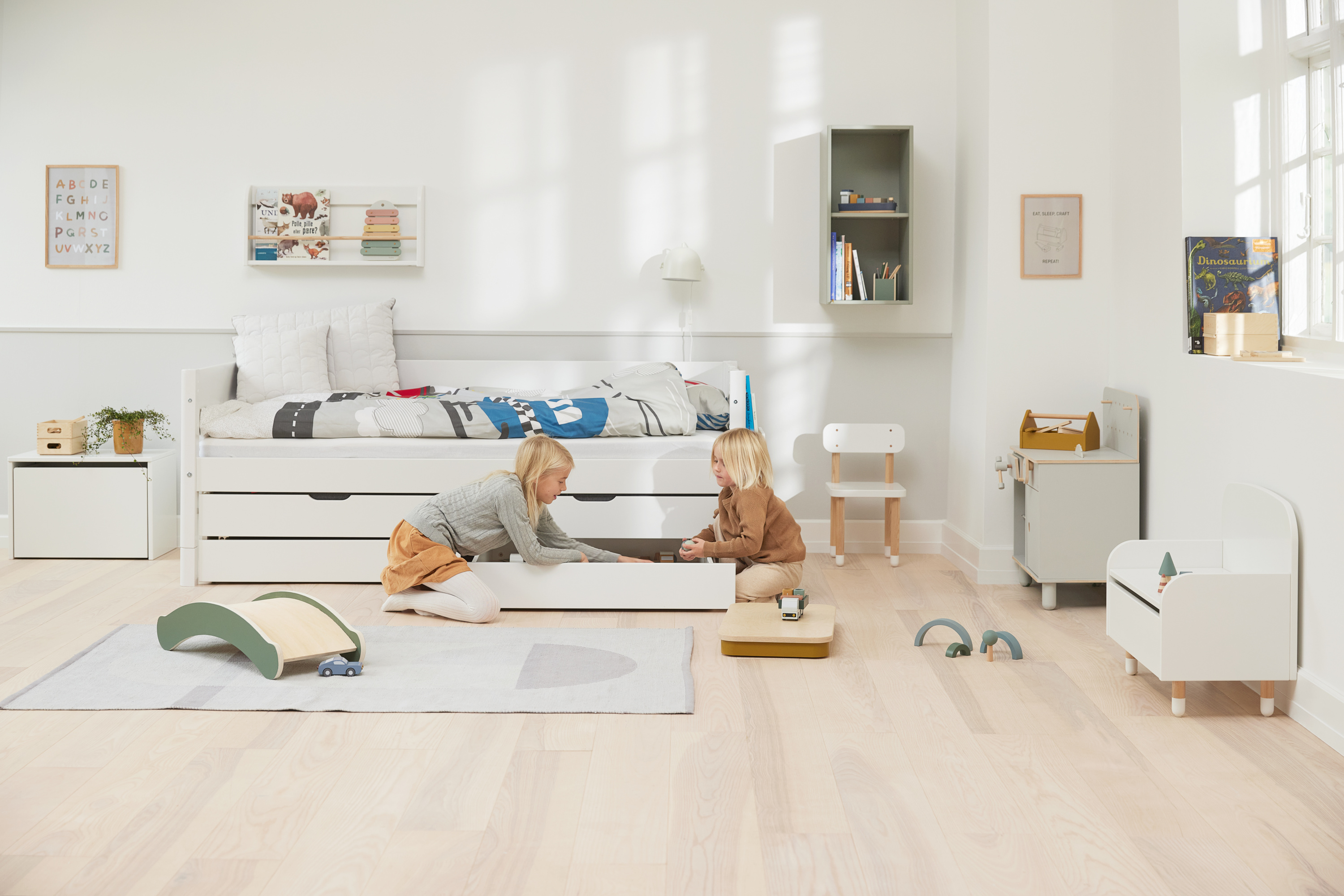 Einzelbett FLEXA WHITE