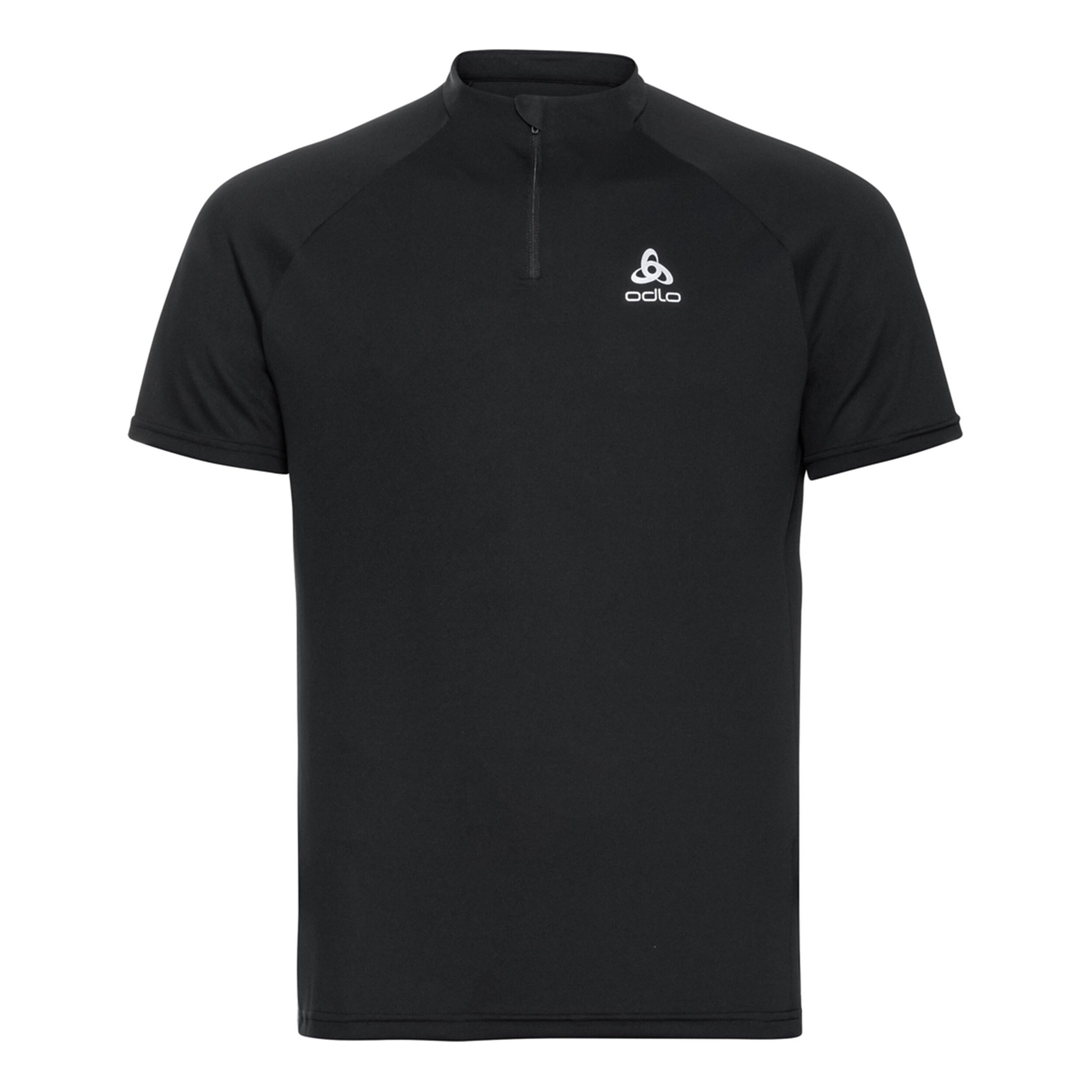 Odlo Crew Neck Half-Zip Essential Maillot De Course Hommes - Noir