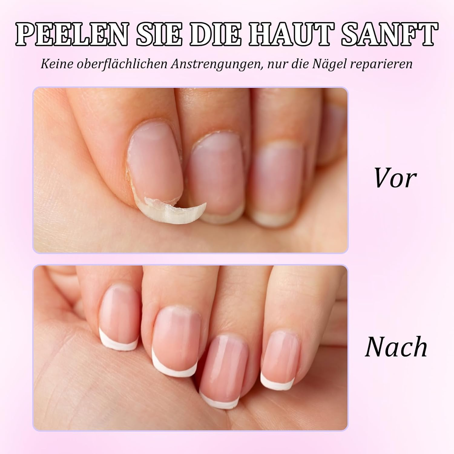 Keramik Nagelhautentferner Nagelbett Buffer für Maniküre / Pediküre - Lila