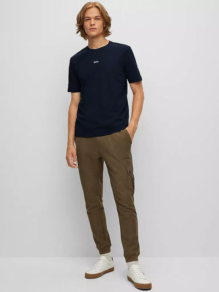BOSS T-Shirt  Relaxed Fit TCHUP  blau