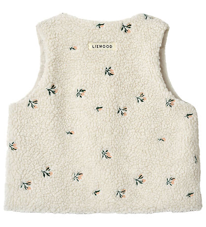 Liewood Fleecevest - Helgo - Peach/Sandy Embroidery