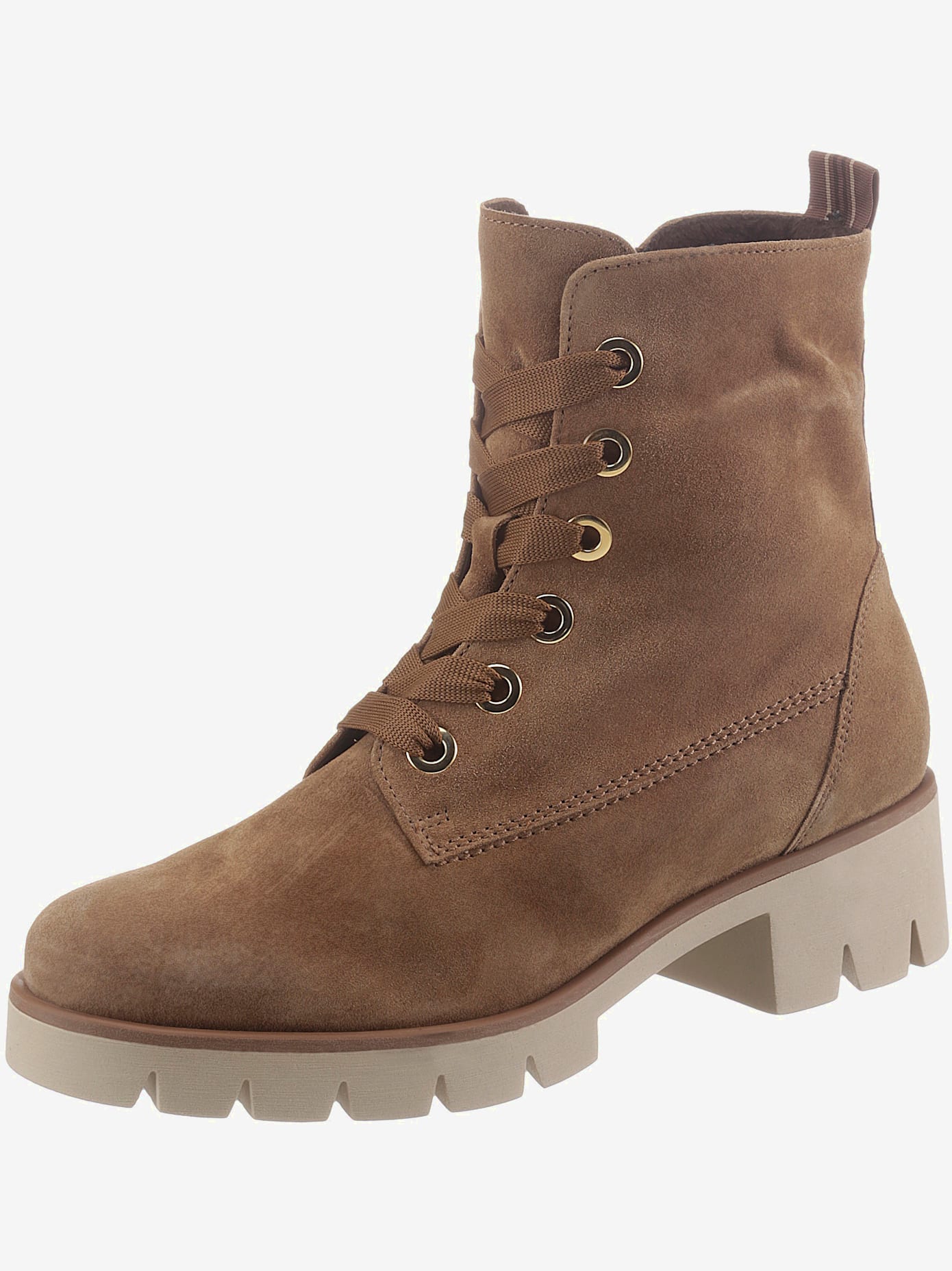 Bottines à lacets, semelle extérieure profilée