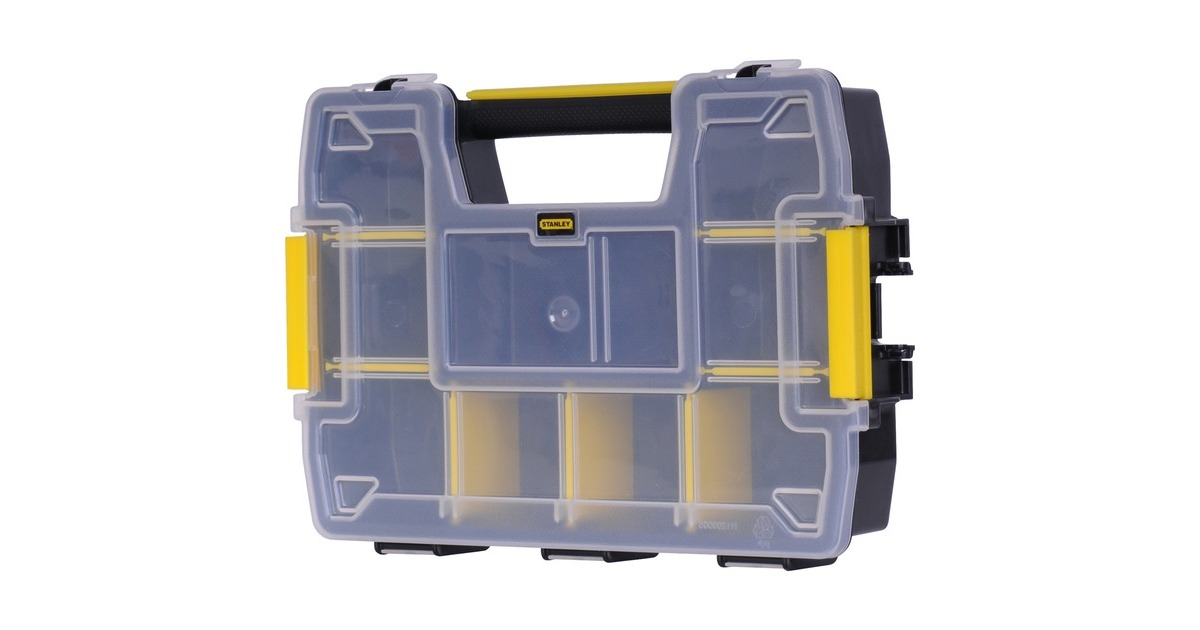 StanleySortMaster Organiser Light Stapelbaar gereedschapsbox  (Zwart/geel)