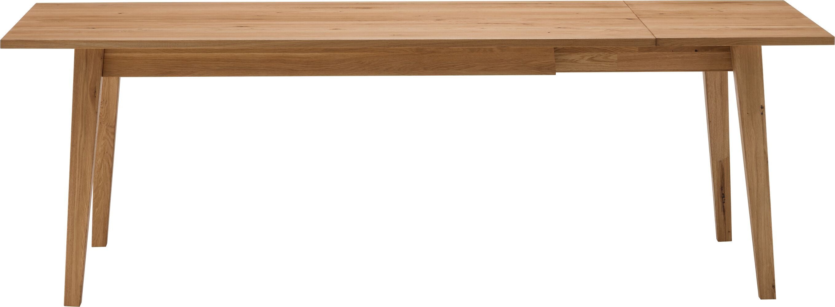 EMILIO Ausziehtisch - Eiche massiv / B: 180.0 cm x T: 90.0 cm x H: 75.0 cm
