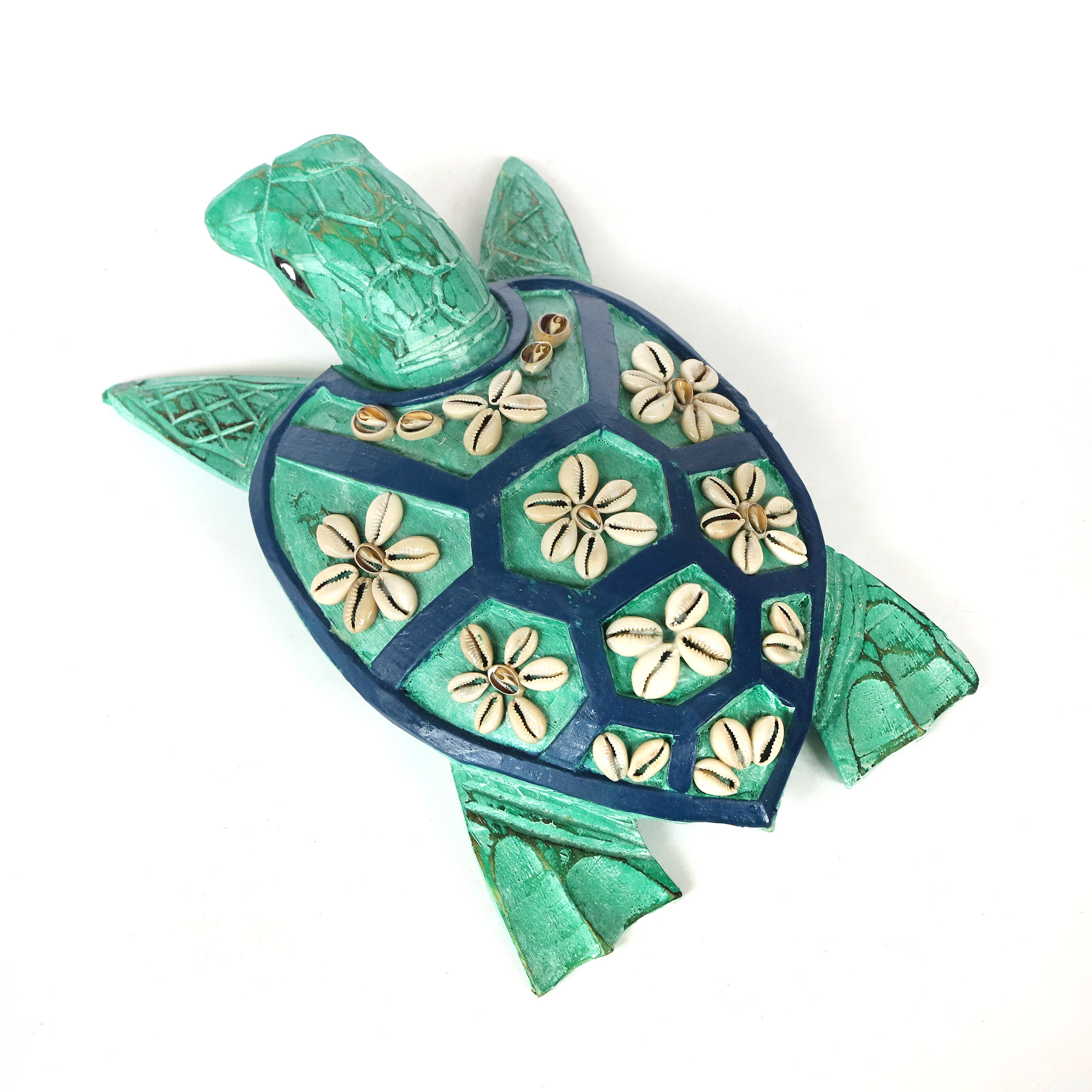 Bali-Schildkröte, türkis, blau, L 30 cm, B 20 cm, H 12 cm von fischer's lagerhaus