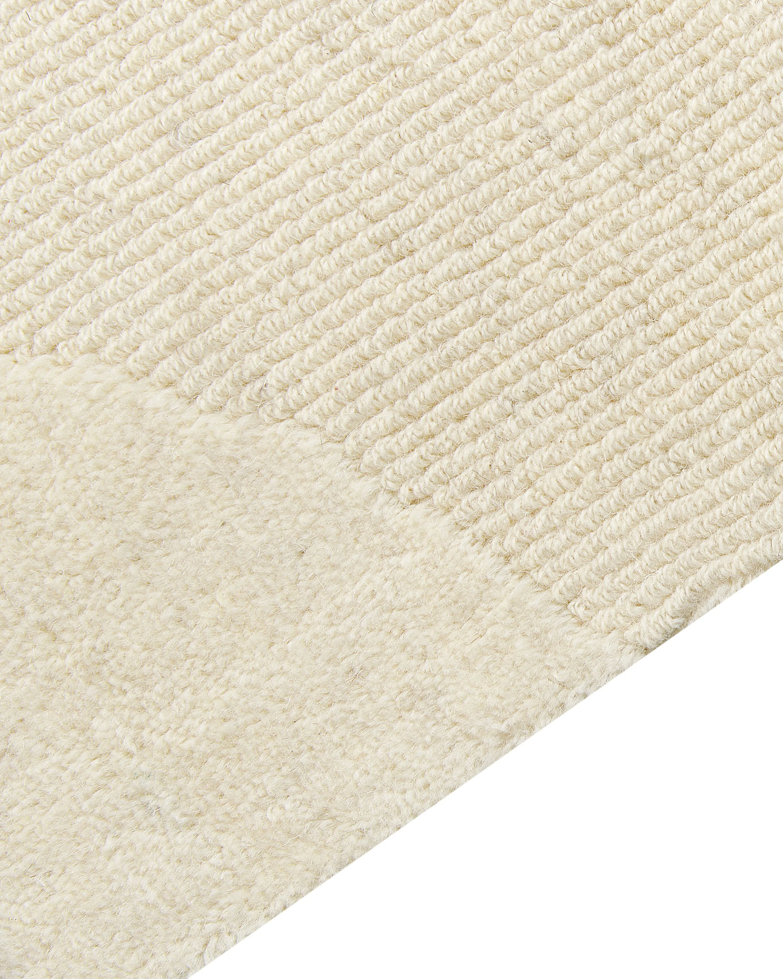 Vloerkleed SASNAK Beige 300 x 400 cm Wol