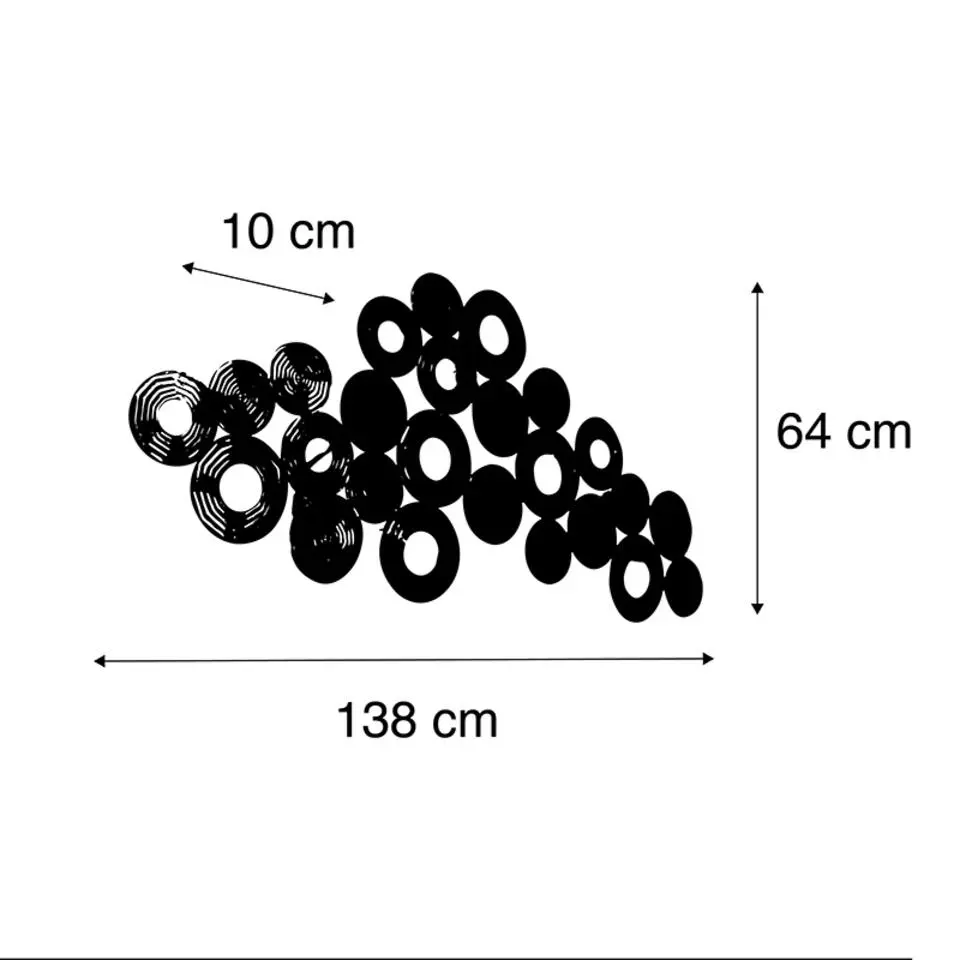 Qazqa wandlampen circles bruin e27