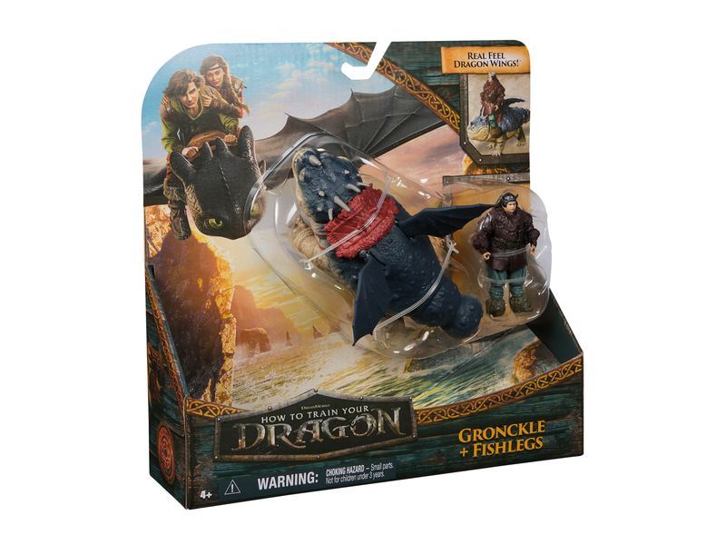 Spinmaster Spielfigurenset Dragons Fleischklops and Fischbe Spielset Viking and Dragon