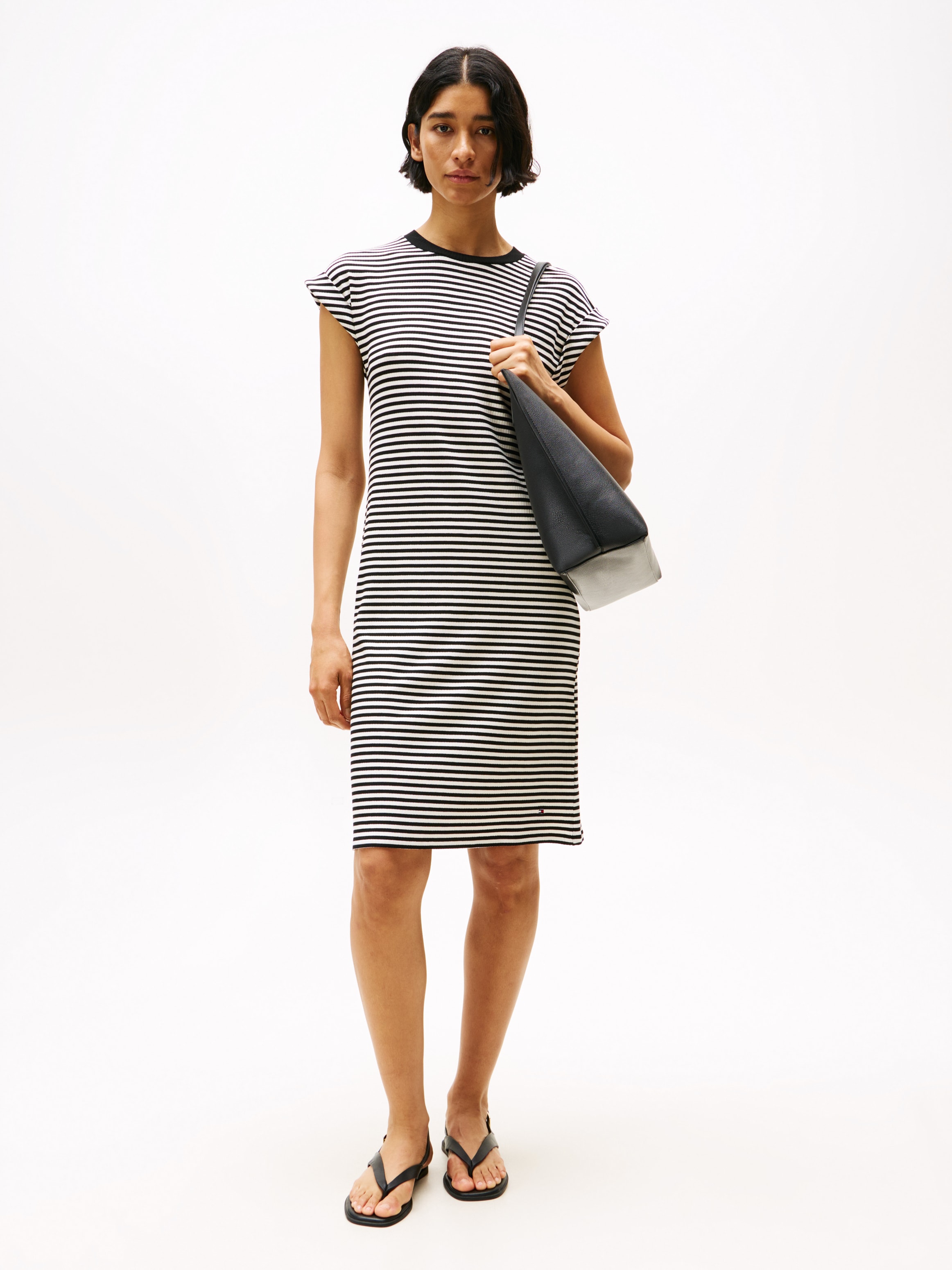 Tommy Hilfiger Shirtkleid »RIB SHORT REG TEE DRS«