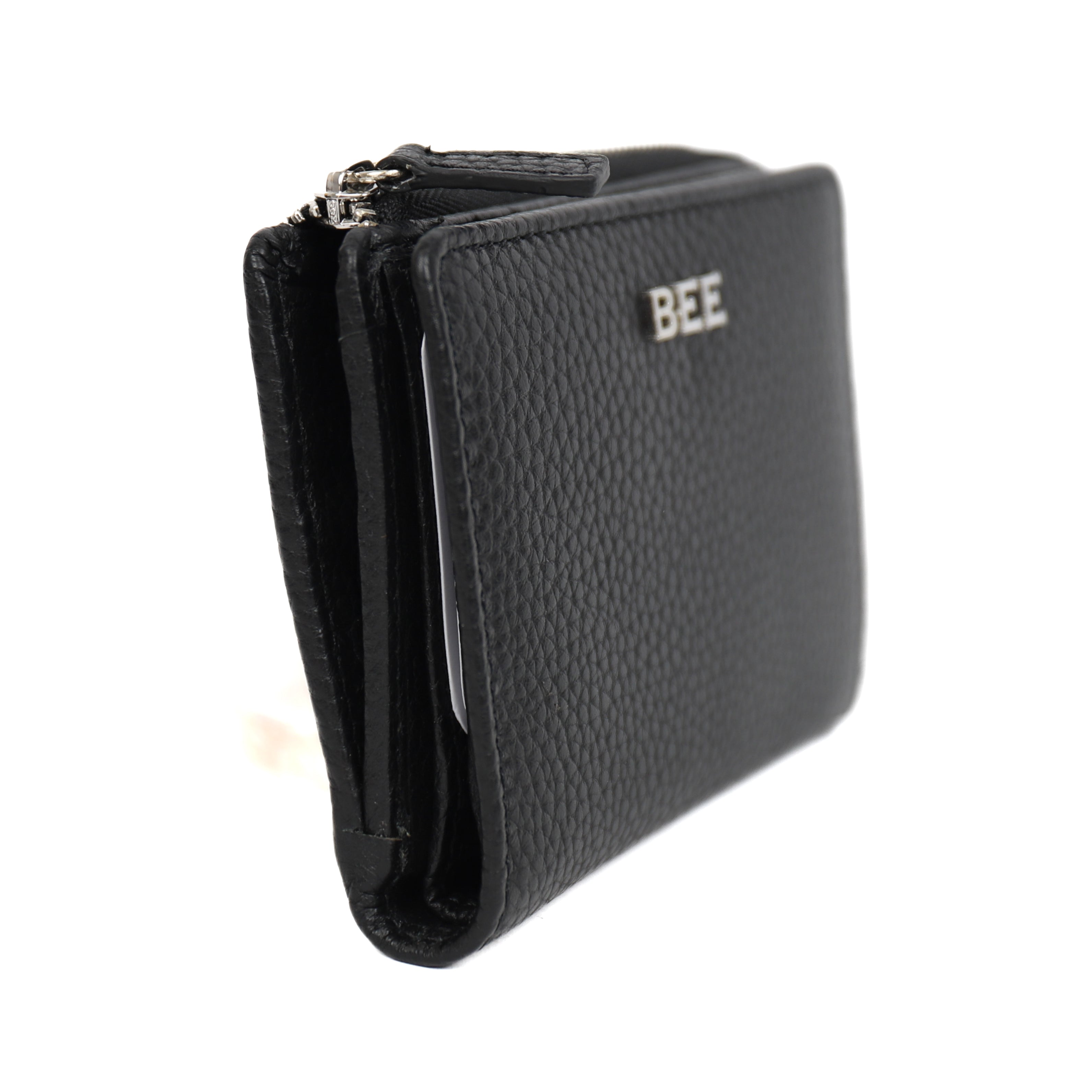 Ritsportemonnee 'Vida' Black Black