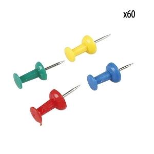 PUNAISE A TETE COULEURS ASSRITES 60PCS