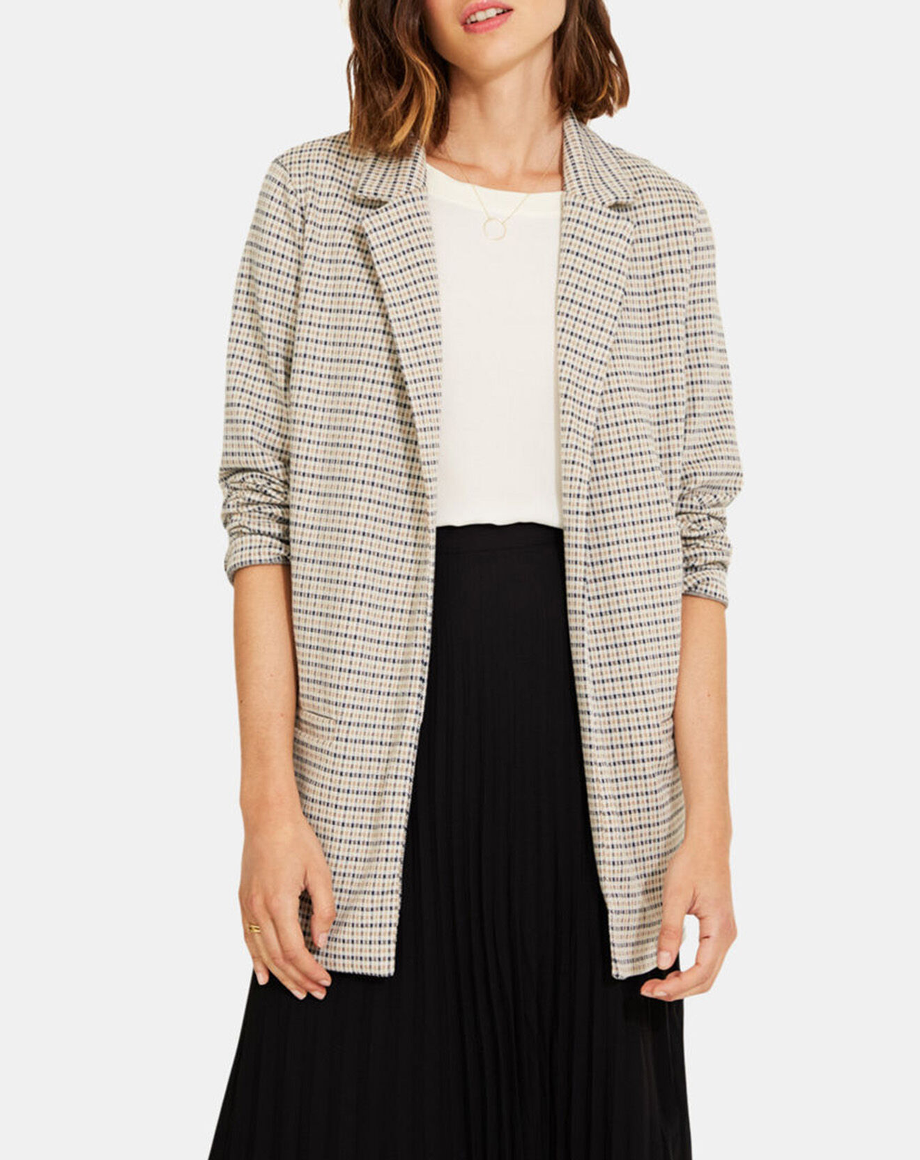 Yerse Blazer Mickaela à carreaux multicolore