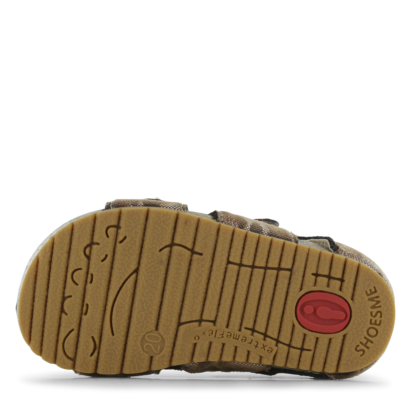 Shoesme bruin sandaaltje met panterprint Microleer | Sale
