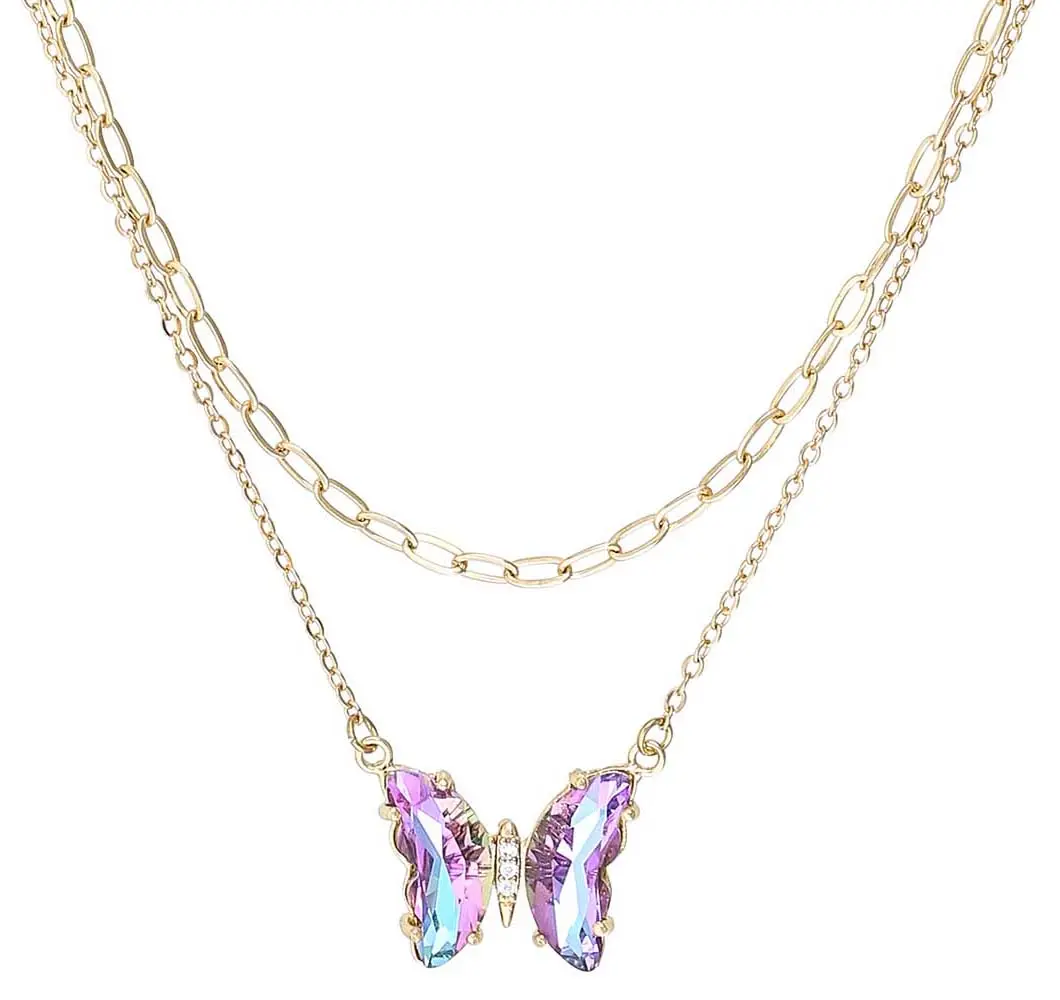 Layering Kette - Purple Charm