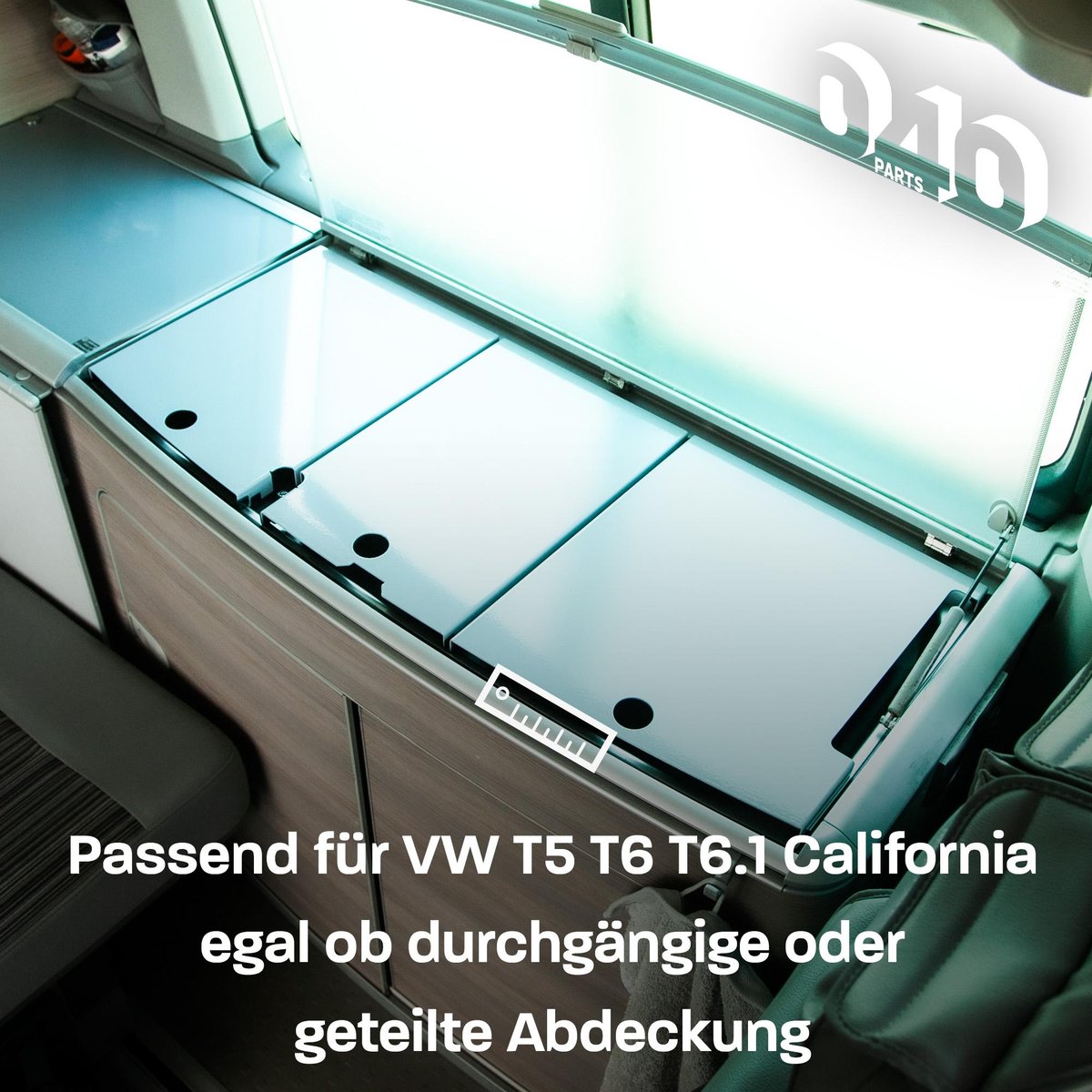 040 Parts Kookplaat afdekking midden - VW T5 T6 California