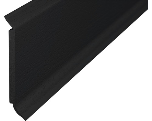 Kernplint van hardschuim, zwart, 60x2500 mm